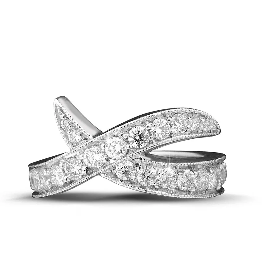 1.40 quilates anillo diamante diseño en platino 