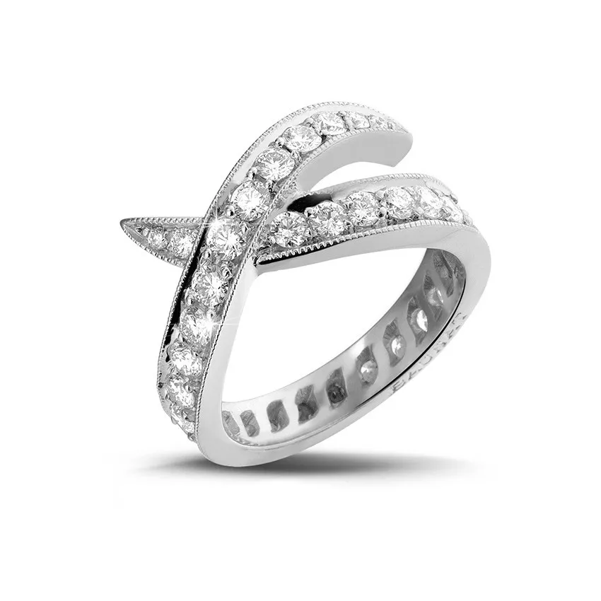 1.40 quilates anillo diamante diseño en platino 