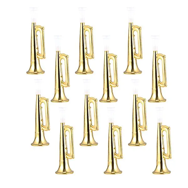 14pcs Plastic Trumpet Toys Musical Sounding Toys Cheering Props Party Favorece los suministros educativos