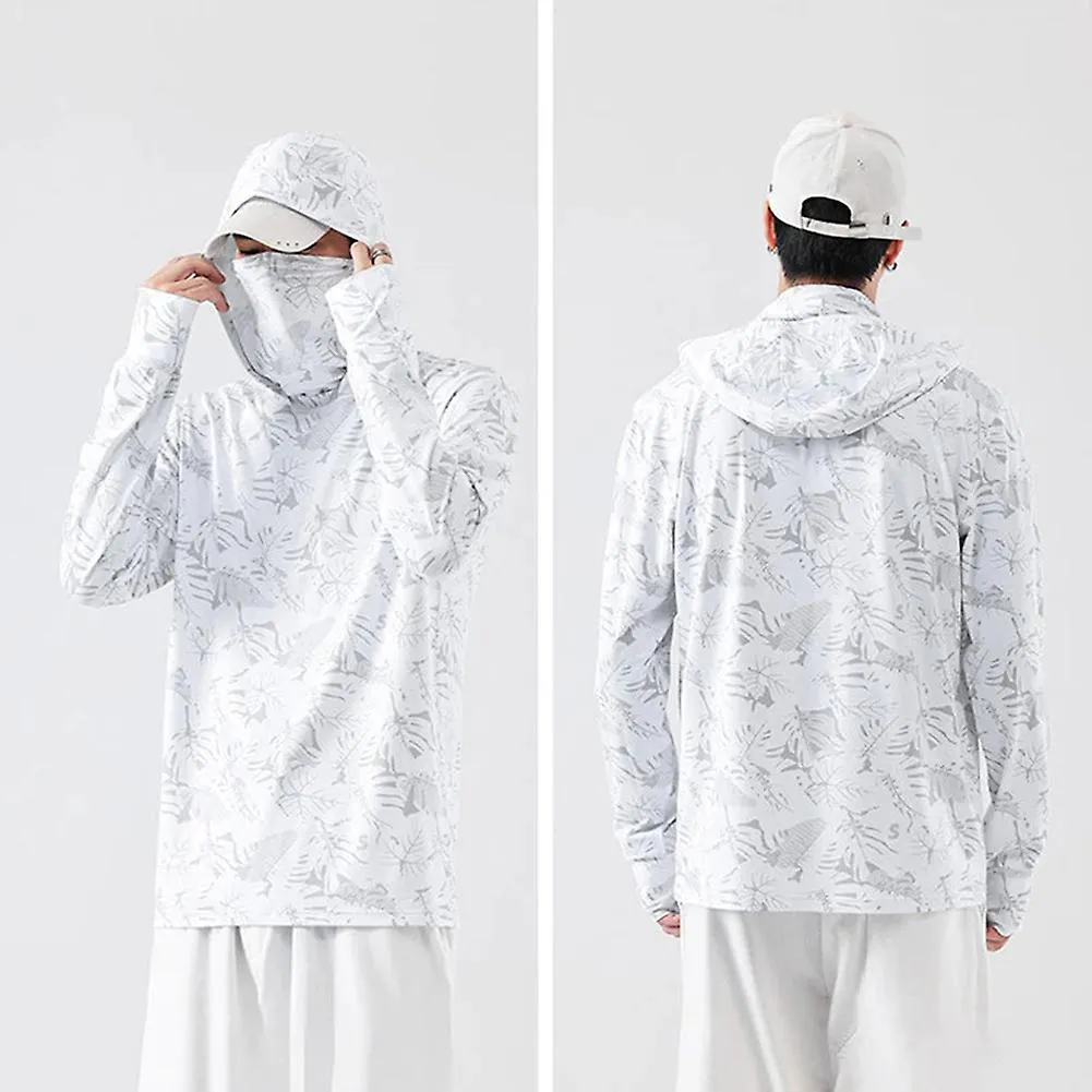 6 In 1 Professional Fishing Clothing Ultra Thin Hooded Rash Guard With Mask For Women Men