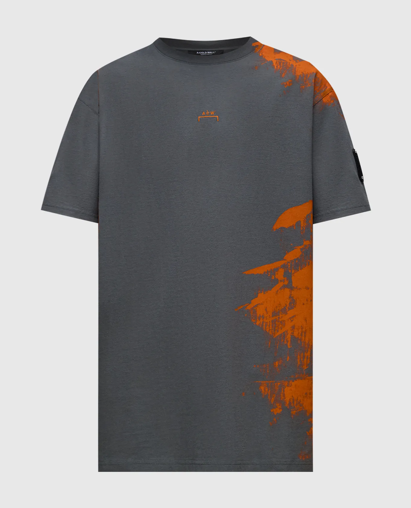 A COLD WALL GRAY TSHIRT WITH AN ABSTRACT PRINT