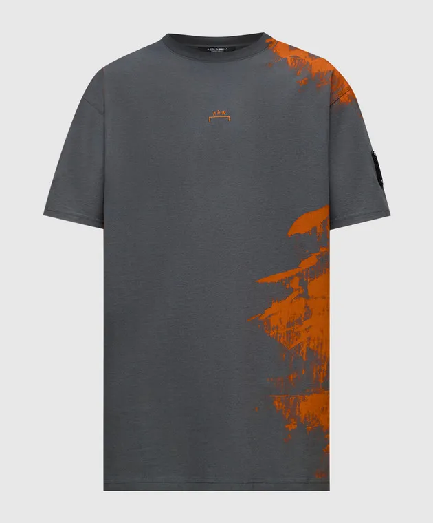 A COLD WALL GRAY TSHIRT WITH AN ABSTRACT PRINT