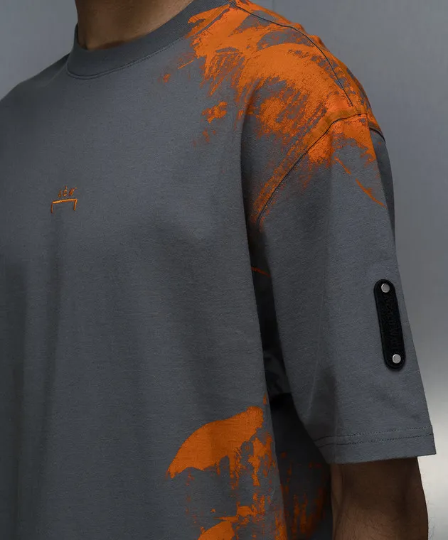 A COLD WALL GRAY TSHIRT WITH AN ABSTRACT PRINT