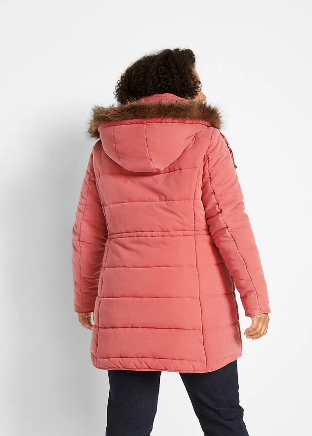 Abrigo acolchado para invierno Rojo ruibarbo