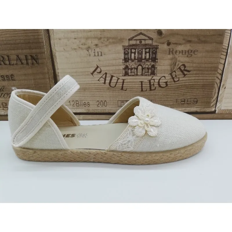 Alpargata Yute Lino Flor CHUCHES 31000