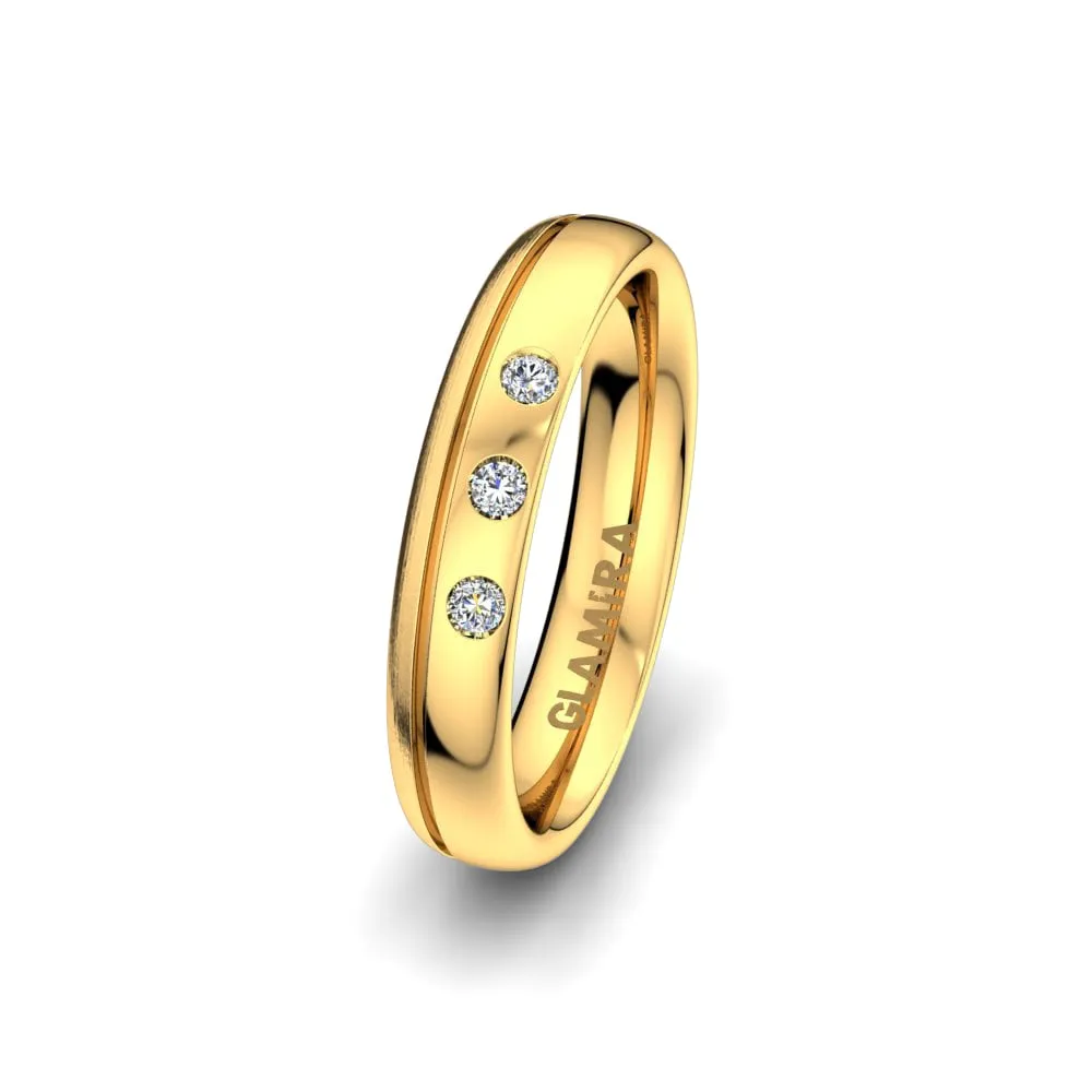 Anillo de boda Natural Glitter 4 mm