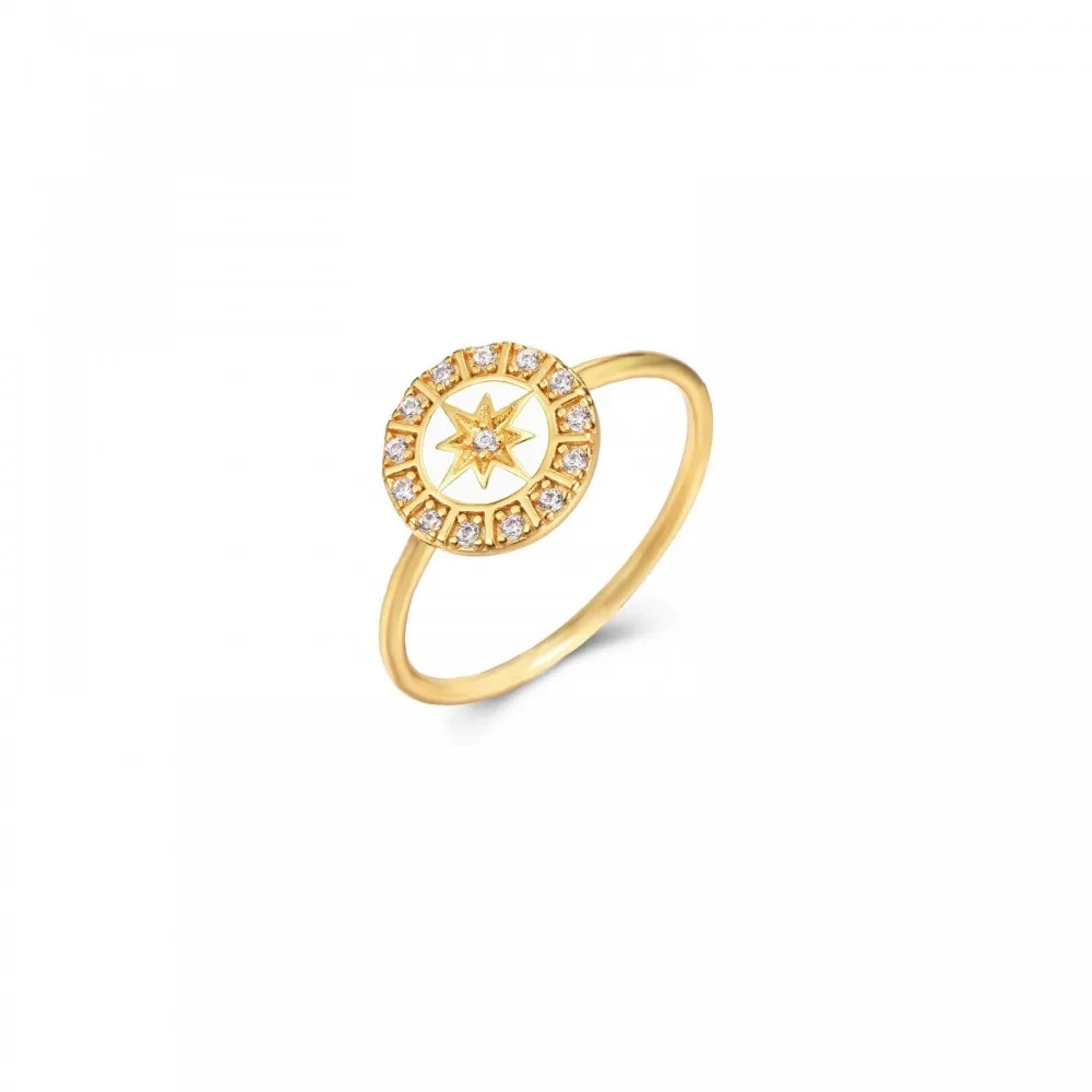 Anillo Glow Blanco Oro
