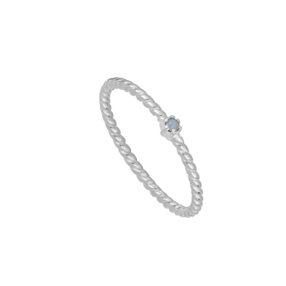 Anillo Komba Ópalo Azul