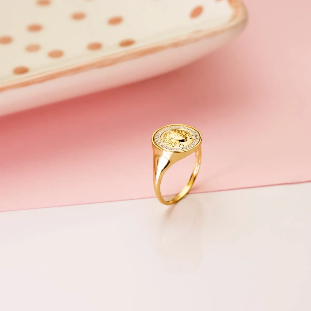 Anillo Oro Medusa