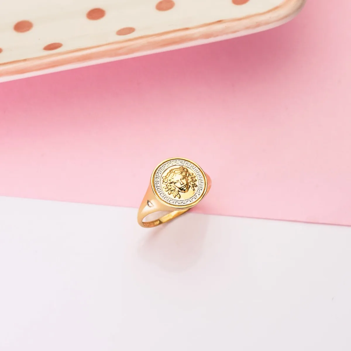 Anillo Oro Medusa