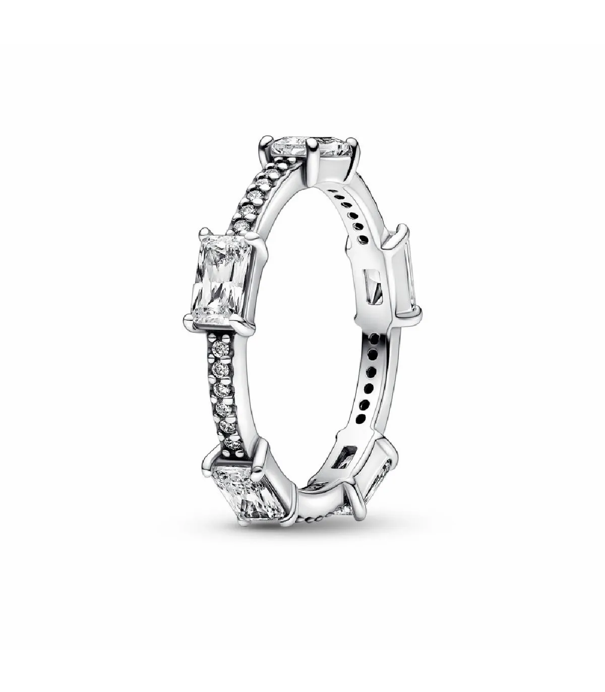 ANILLO PANDORA BARRAS RECTANGULARES BRILLANTES EN PAVé  192397C01