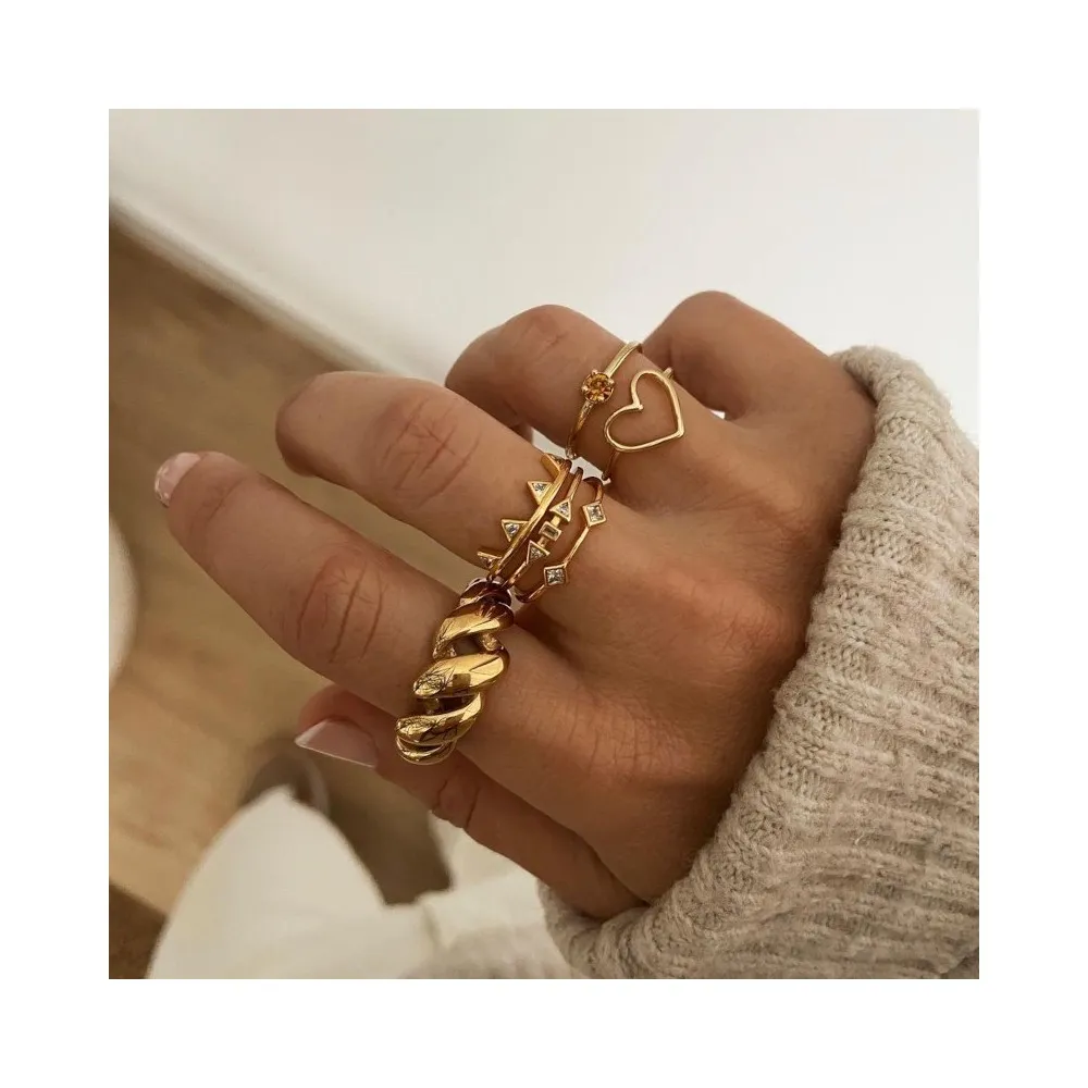 Anillo Twisted Maxi Oro