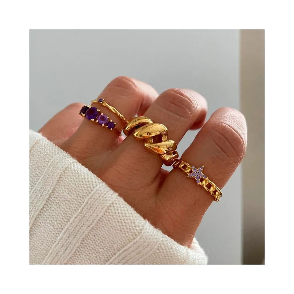 Anillo Twisted Maxi Oro