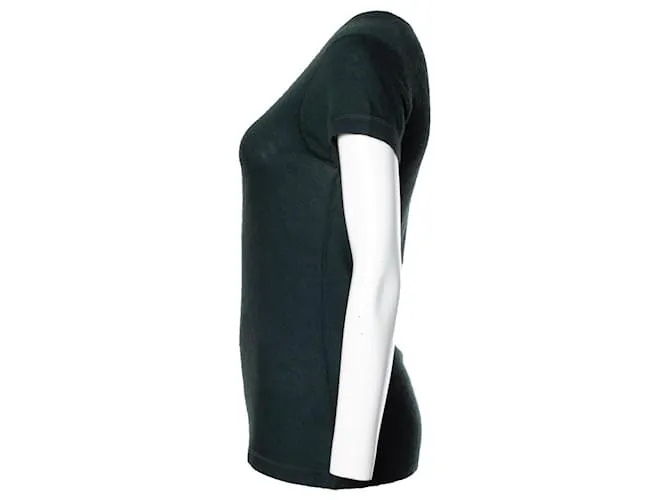 Autre Marque Donna Karan, top tejido de manga corta Verde 