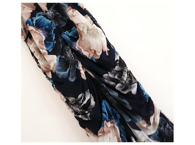 Autre Marque Vestido con cordón floral en capas de Nicholas Navy Azul marino 