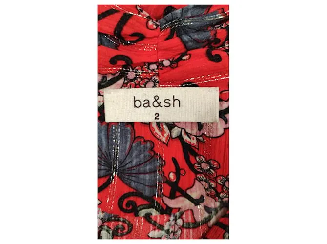 Ba&Sh Vestidos Roja Multicolor 