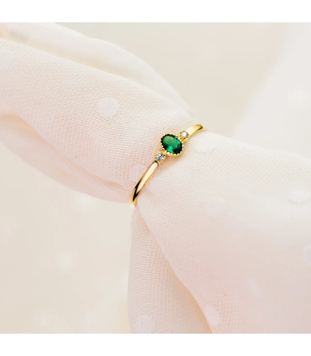 Bague Green Or Jaune 18K Always