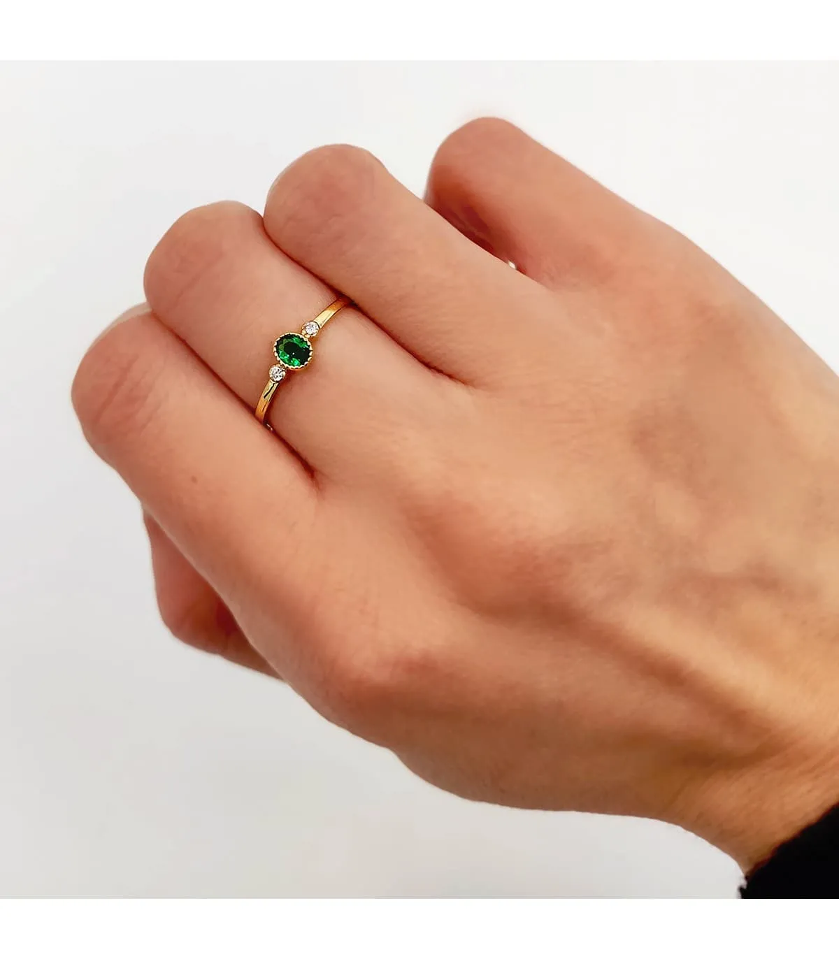 Bague Green Or Jaune 18K Always