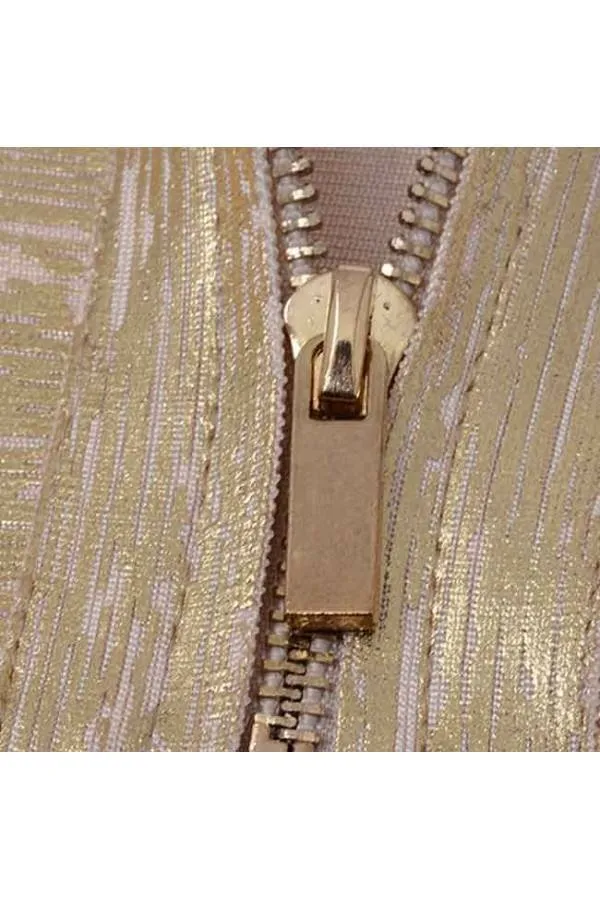 Bandage 2 piezas Oro o Plata vestido lujo
