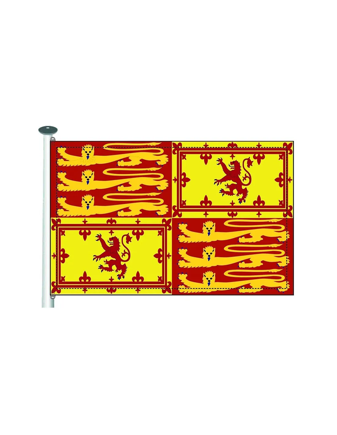 Bandera medieval Ricardo Corazón de León