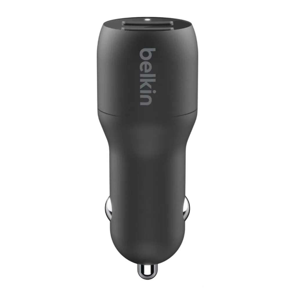 BELKIN CARGADOR PARA CARRO DUAL USBA 24W BOOSTCHARGE, CCD001BT1M