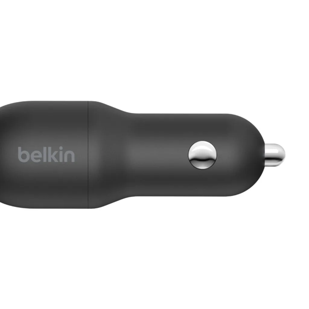 BELKIN CARGADOR PARA CARRO DUAL USBA 24W BOOSTCHARGE, CCD001BT1M