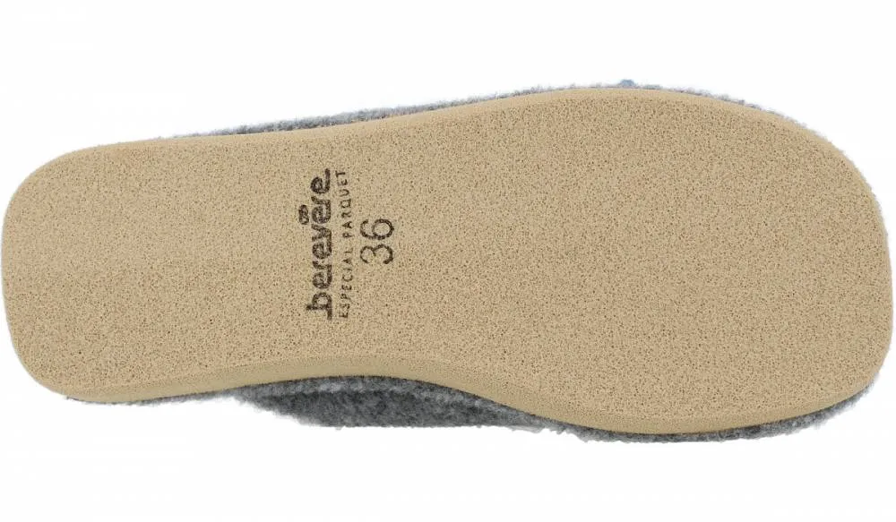 BEREVERE ZAPATILLAS DE CASA GRIS GATO LANA