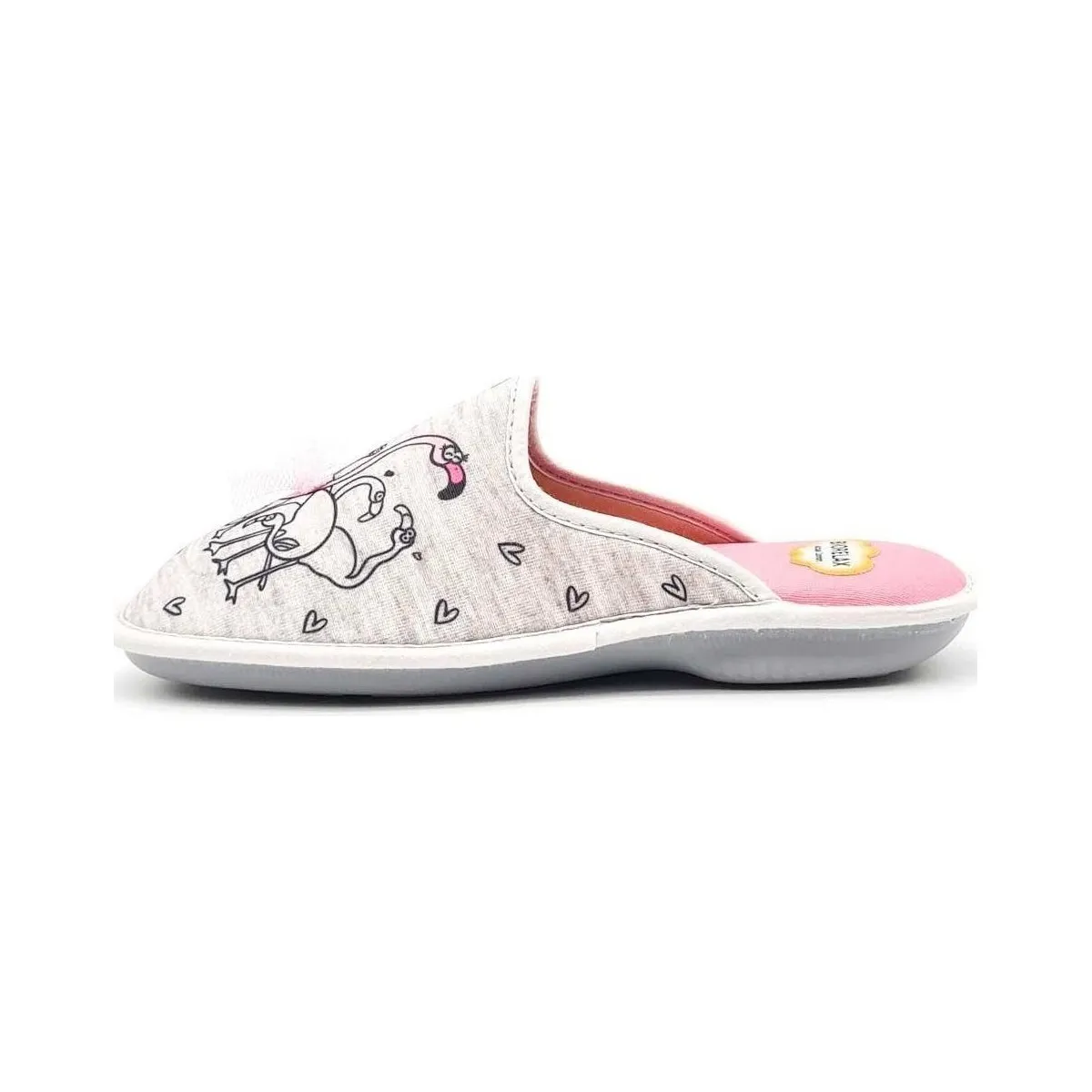 Biorelax zapatilla casa acolchada mujer verano gris Bio4344