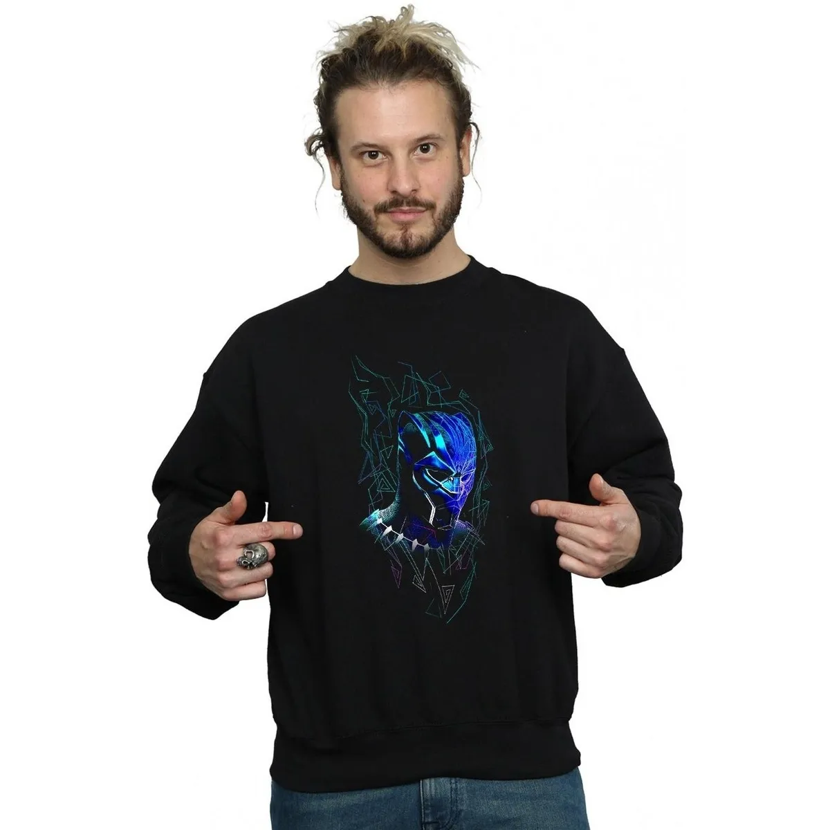 Black Panther Neon Mask