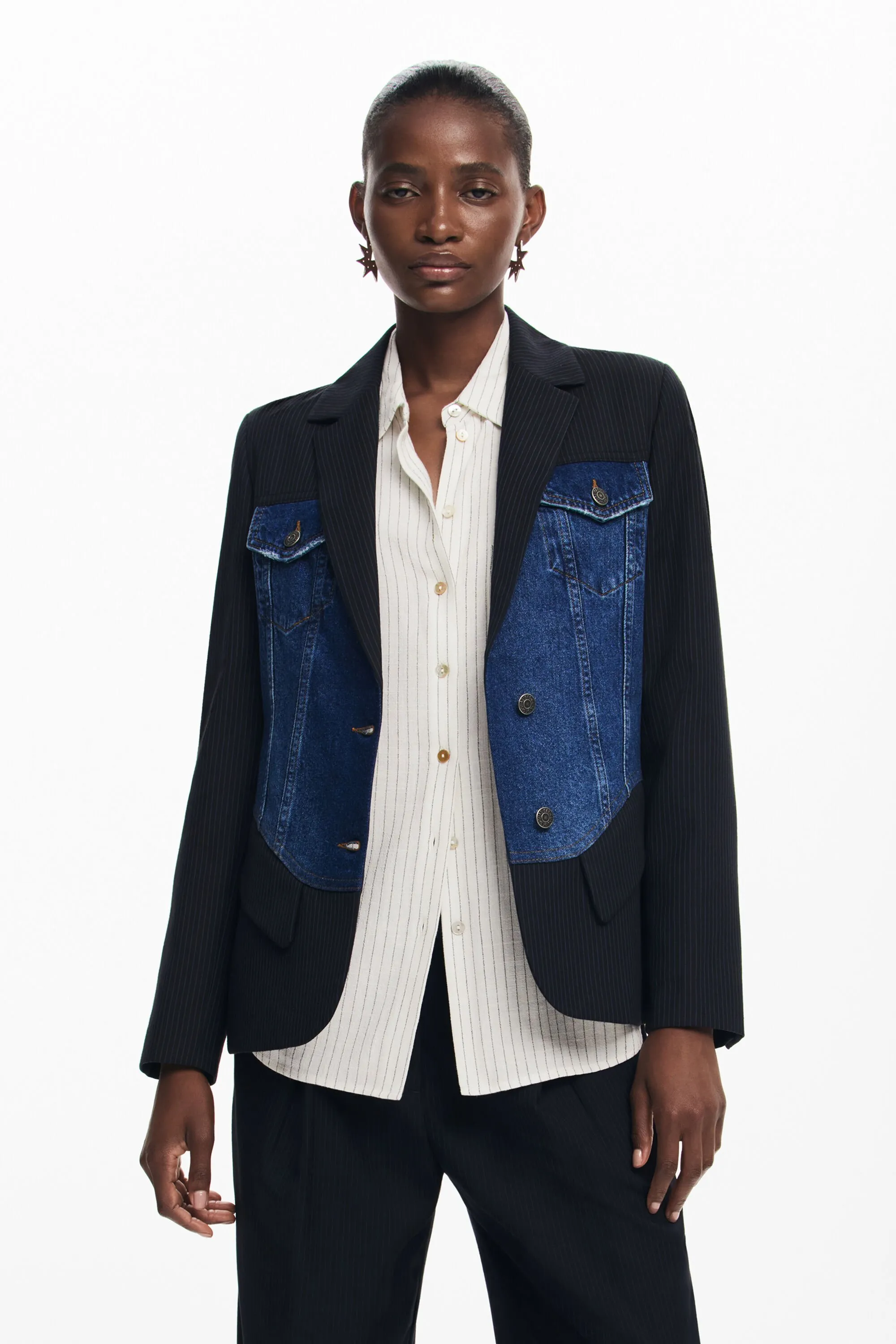 Blazer híbrida trucker