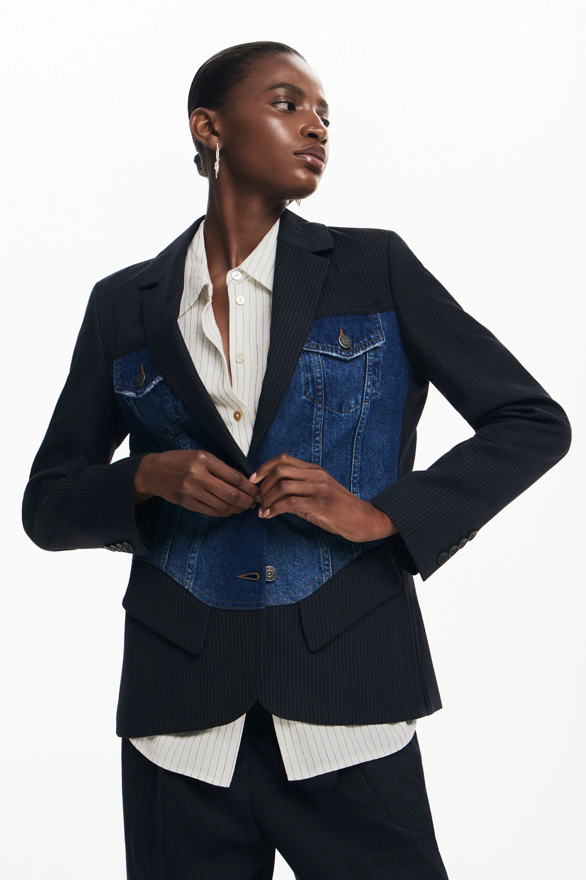 Blazer híbrida trucker