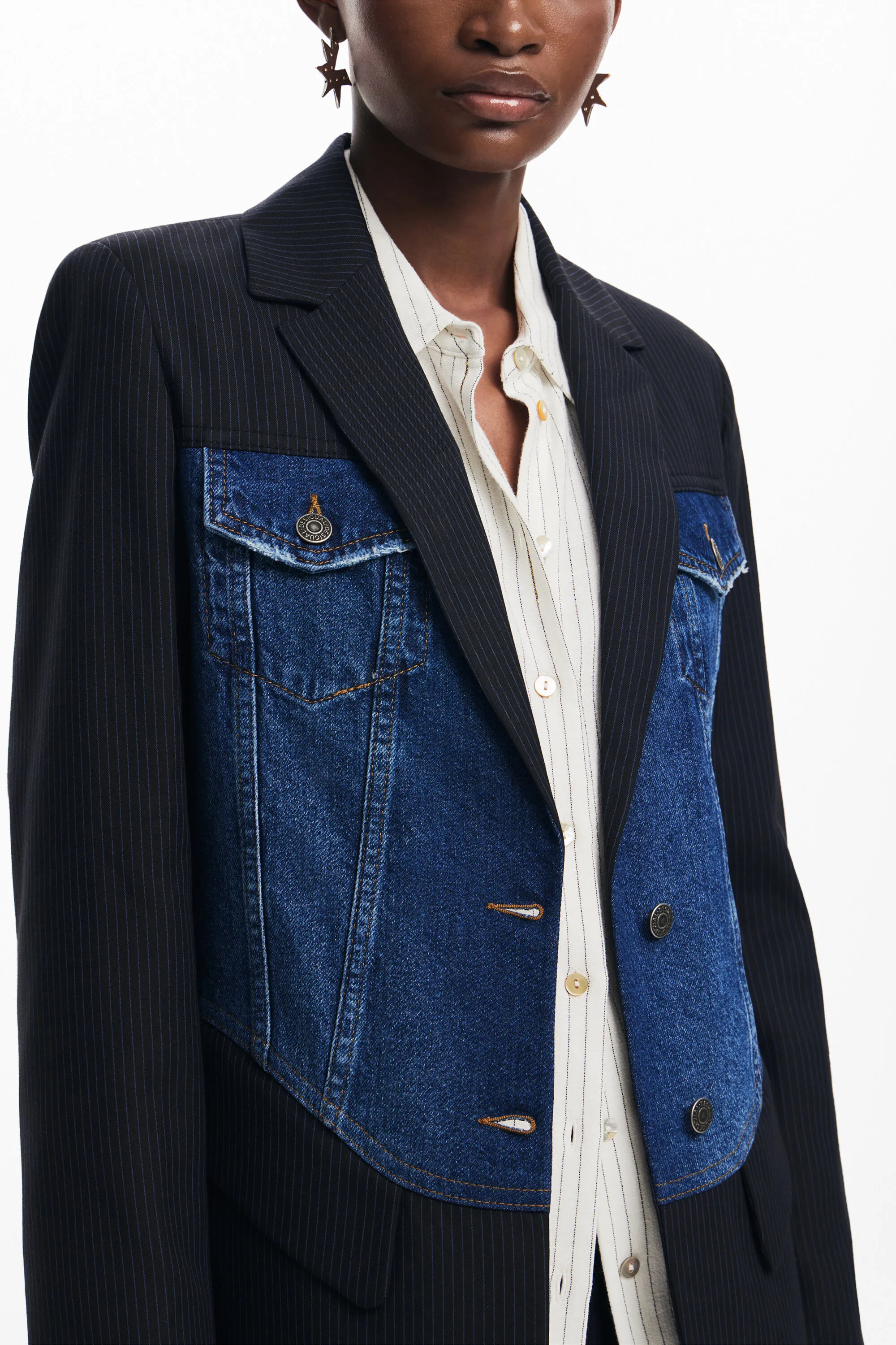 Blazer híbrida trucker