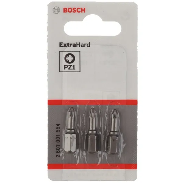 BOSCH  MAX GRIP  JUEGOCABEZAS DE TORNILLO, PERFIL PZ1, 3 PIEZAS