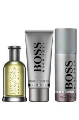 BOSS BOTTLED EAU DE TOILETTE THREEPIECE GIFT SET