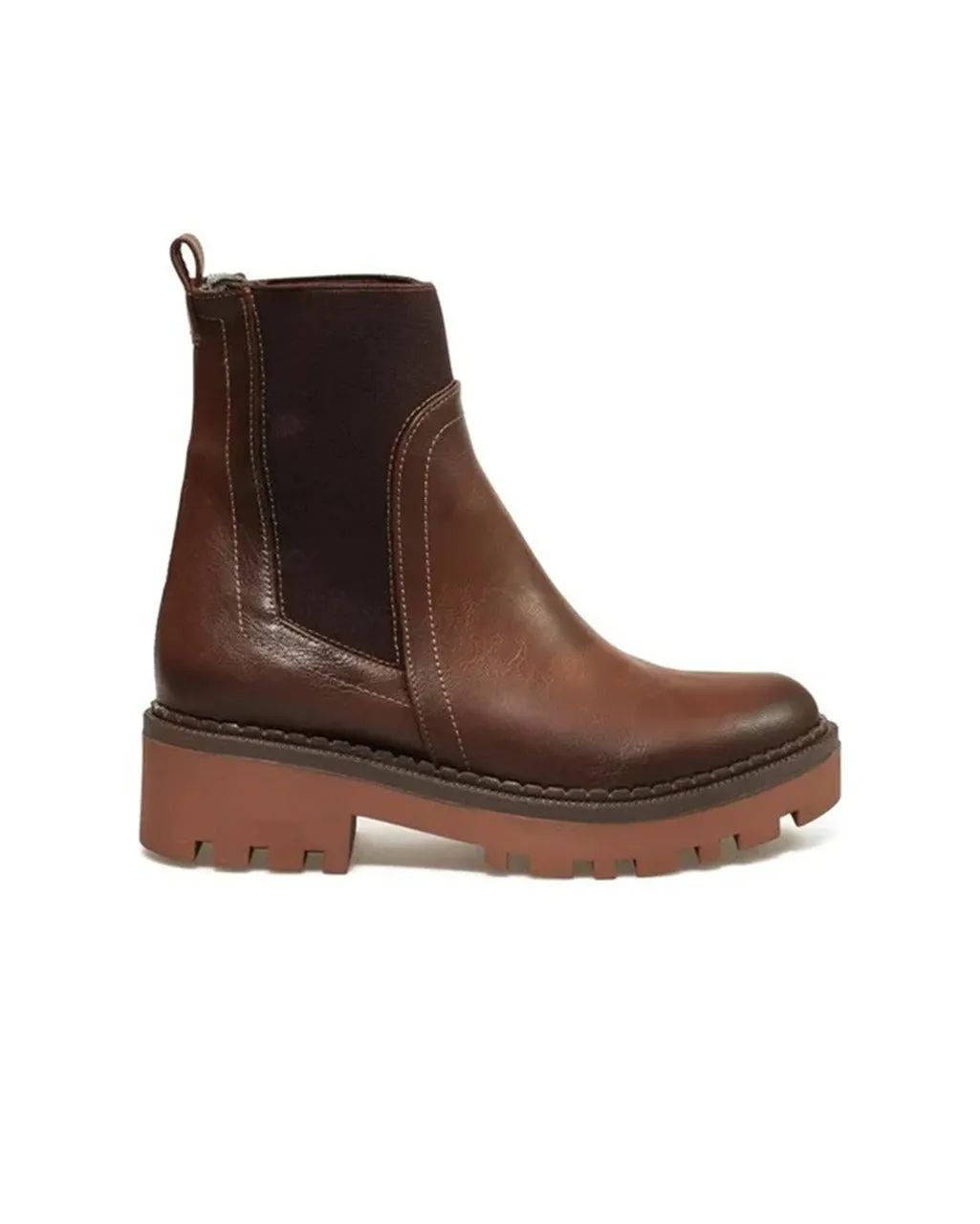 Botin Chunky Liso Con Elástico Norma 6049