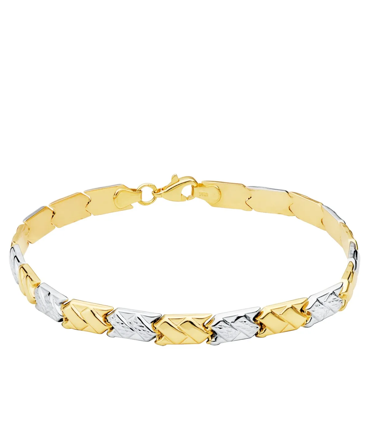 Bracelet Femme Sokna Or Bicolore 18K