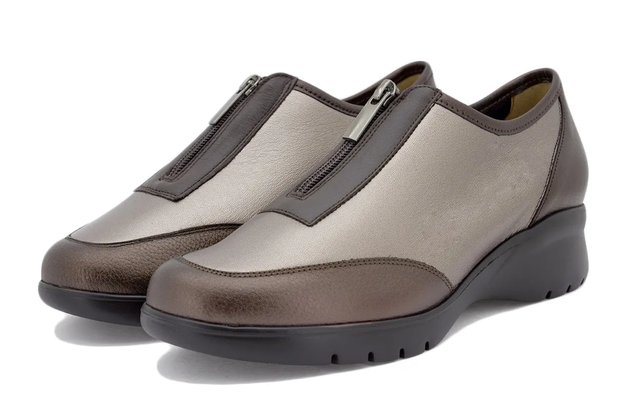 Bronze Print Bootee shoe
