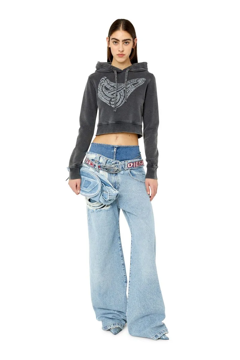 Buzo Hoodie Cerrado Para Mujer F Slimmy Hood G1