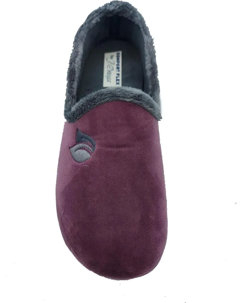 Calzado de casa PINTURINES  de Mujer ZAPATILLA CERRADA  BURDEOS