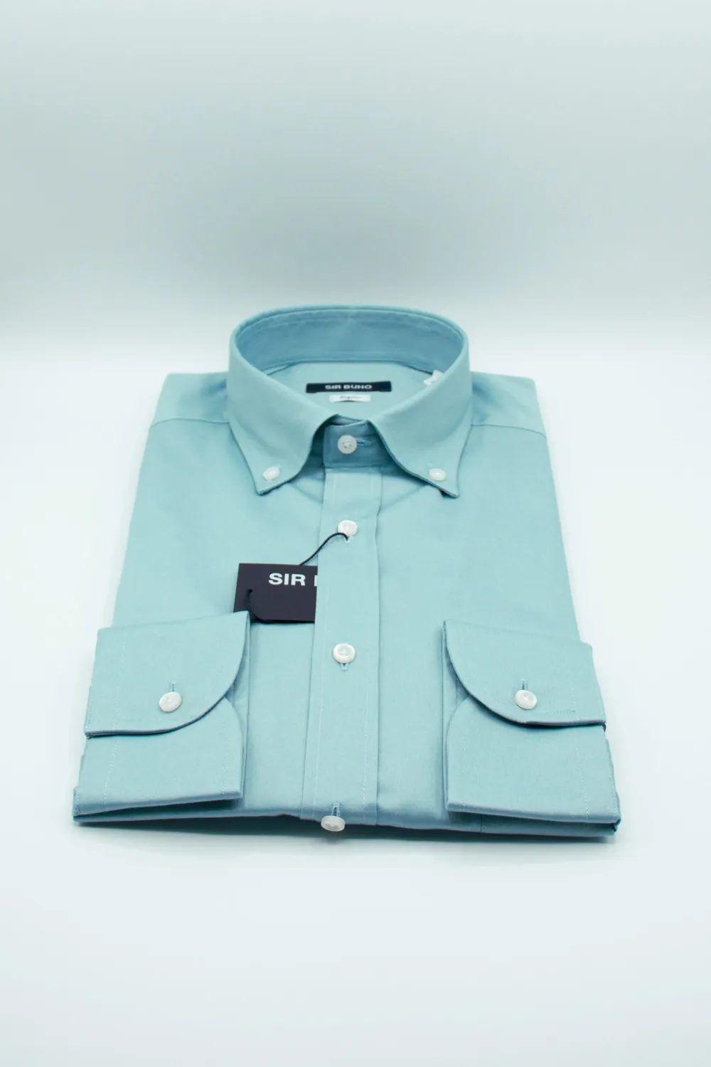 Camisa de hombre Sir Buho manga larga verde claro SIR BUHO