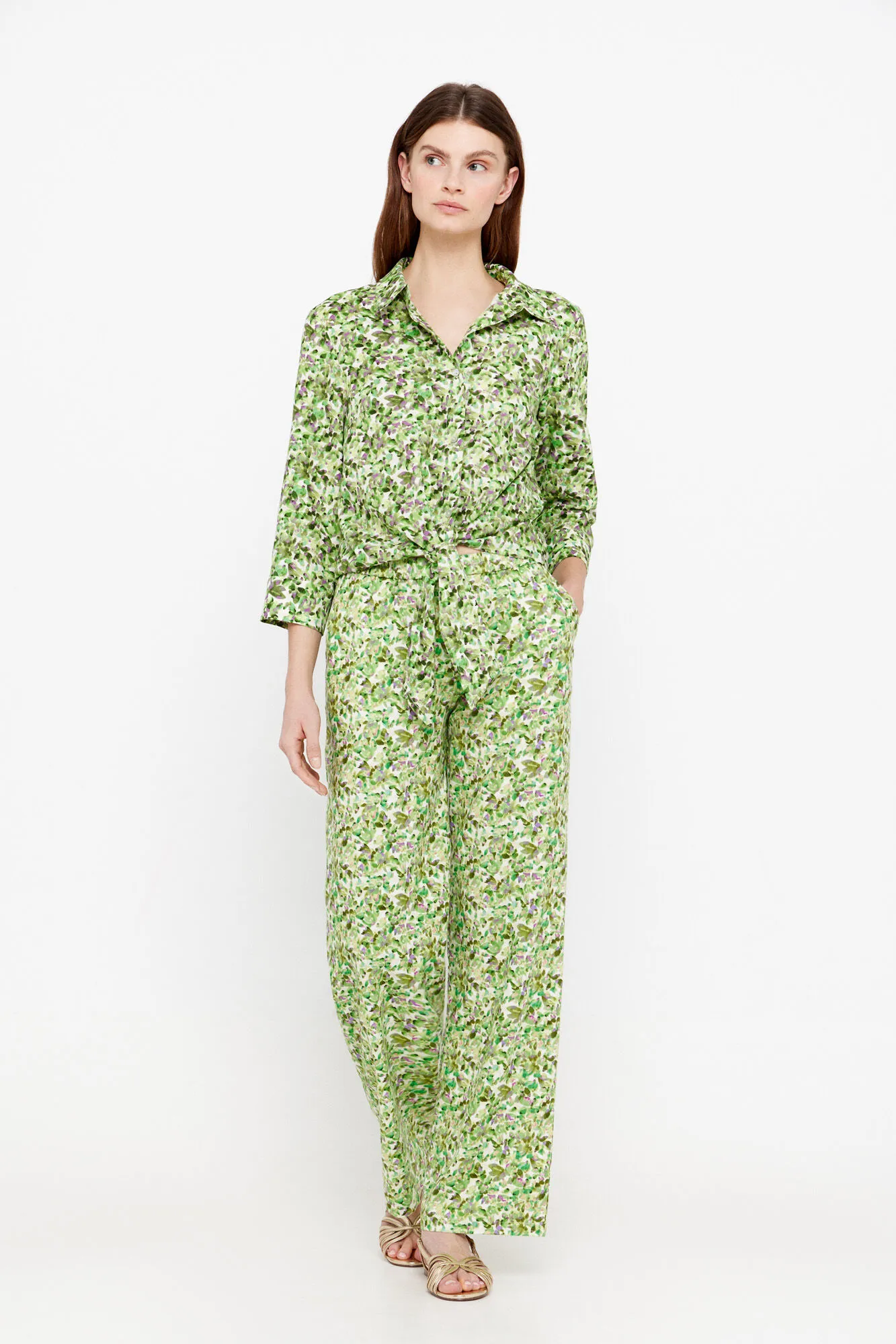 Camisa estampada nudo