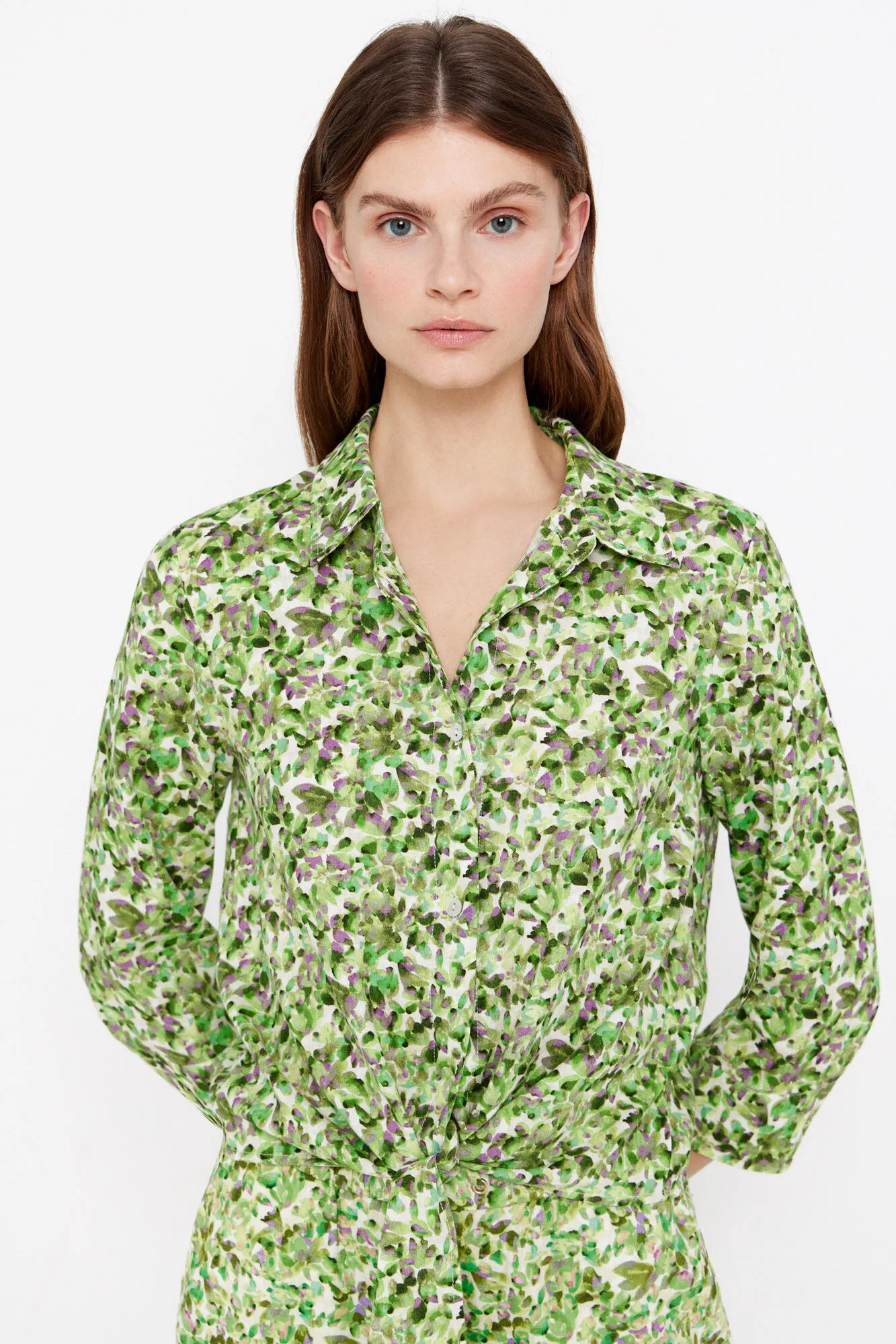 Camisa estampada nudo