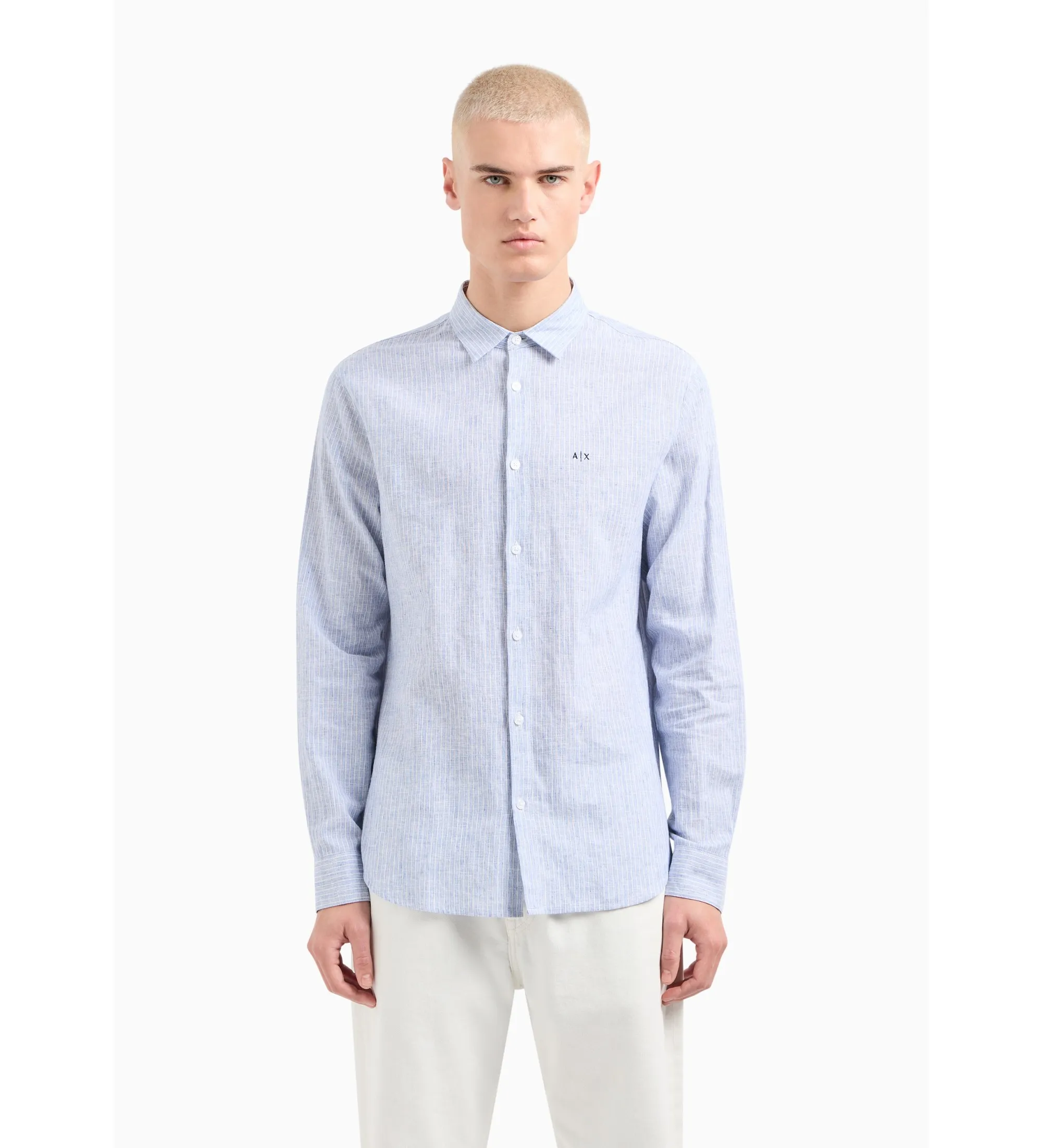 Camisa Lino azul