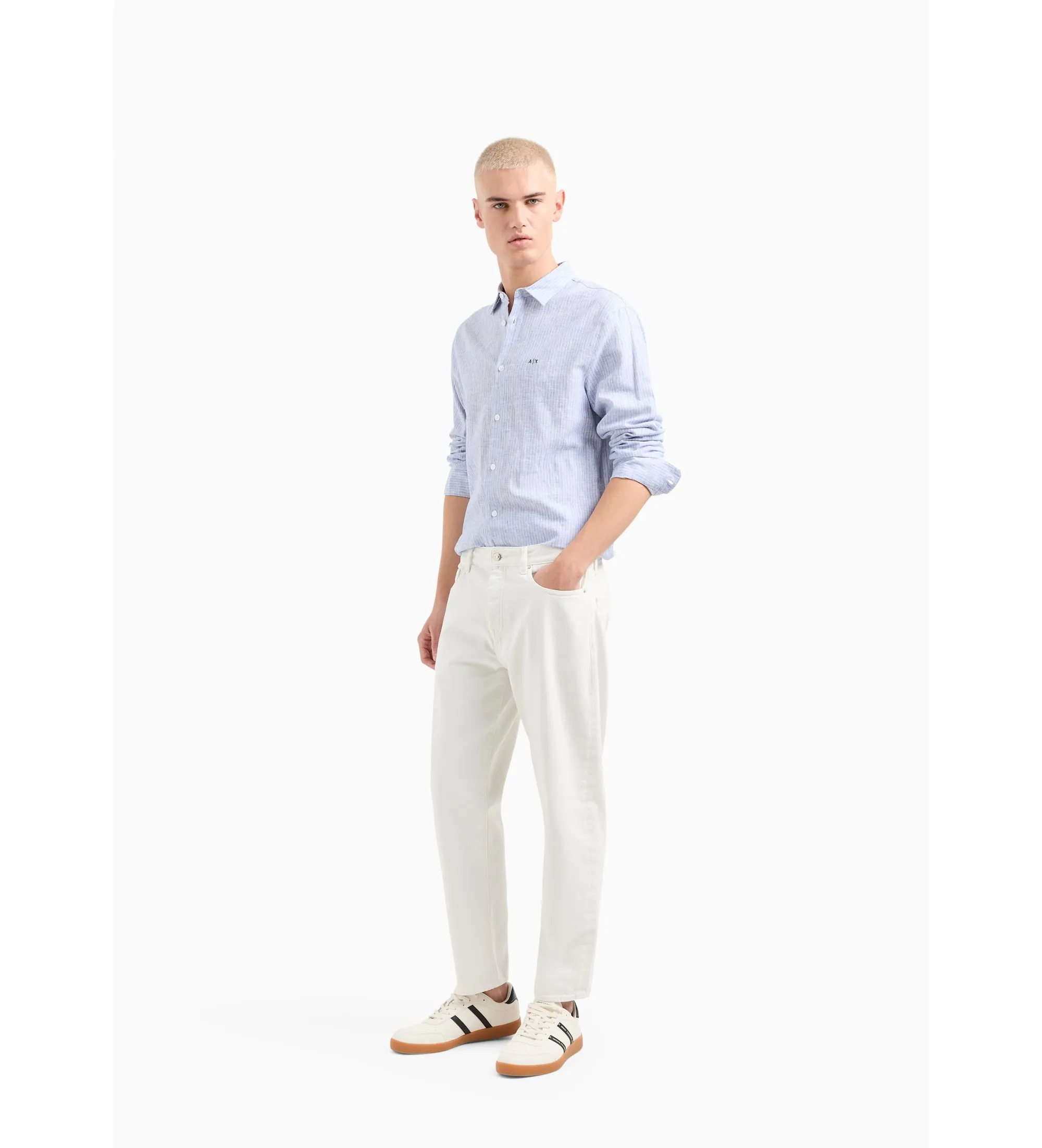 Camisa Lino azul