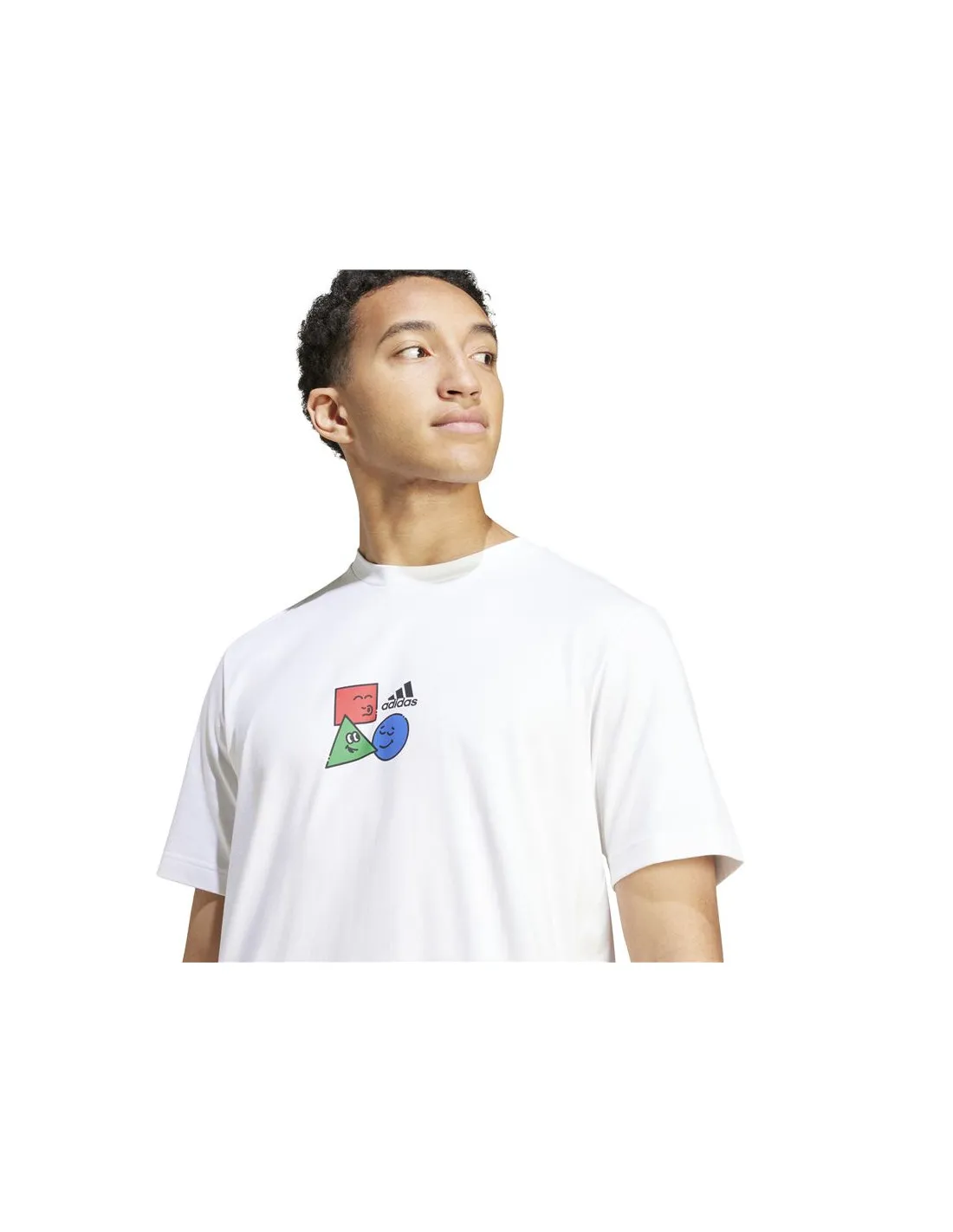 Camiseta adidas Positivity Shapes Graphic Hombre Blanco