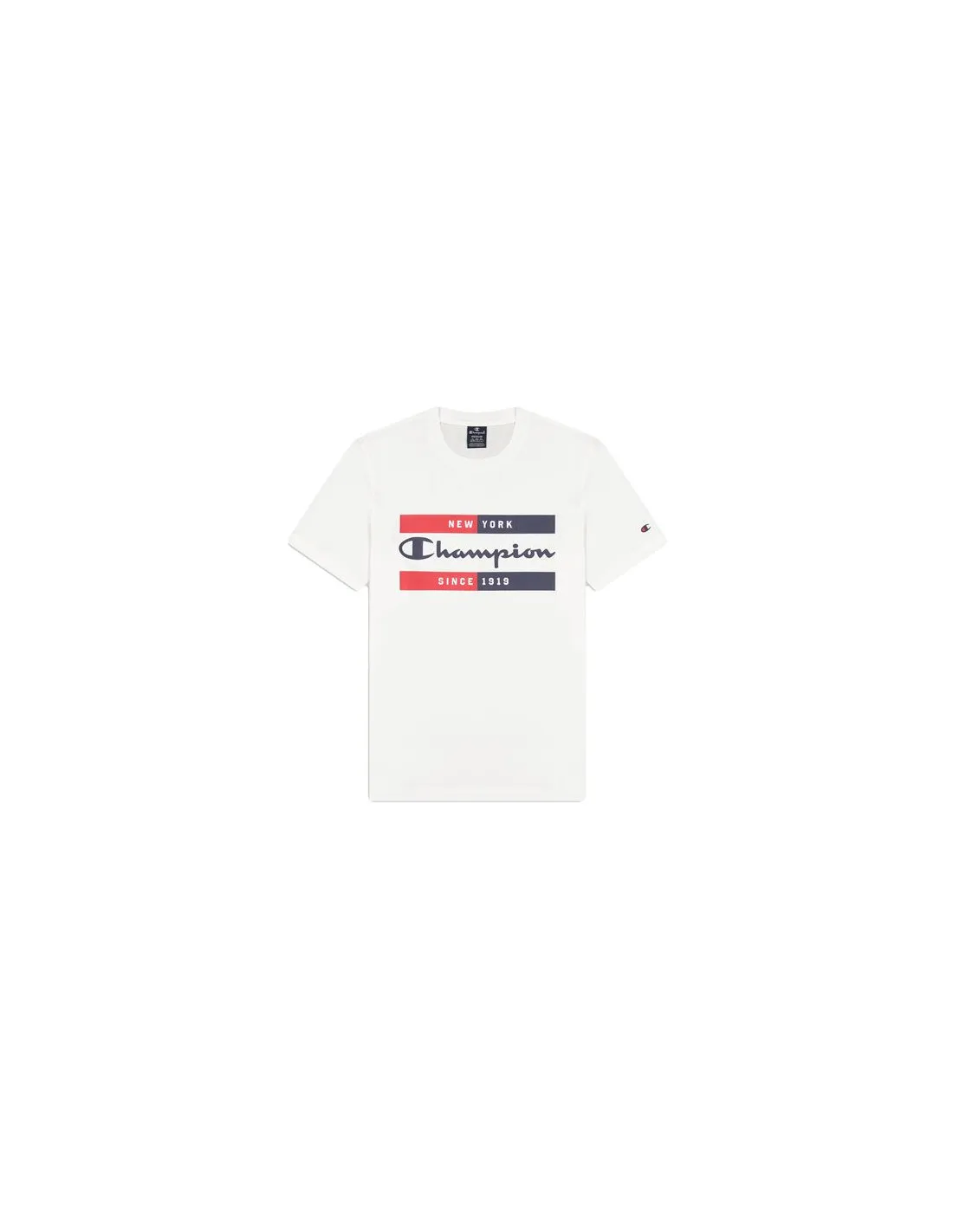 Camiseta Champion Crewneck Blanco Hombre