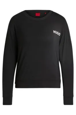 Camiseta de pijama relaxed fit con logo estampado