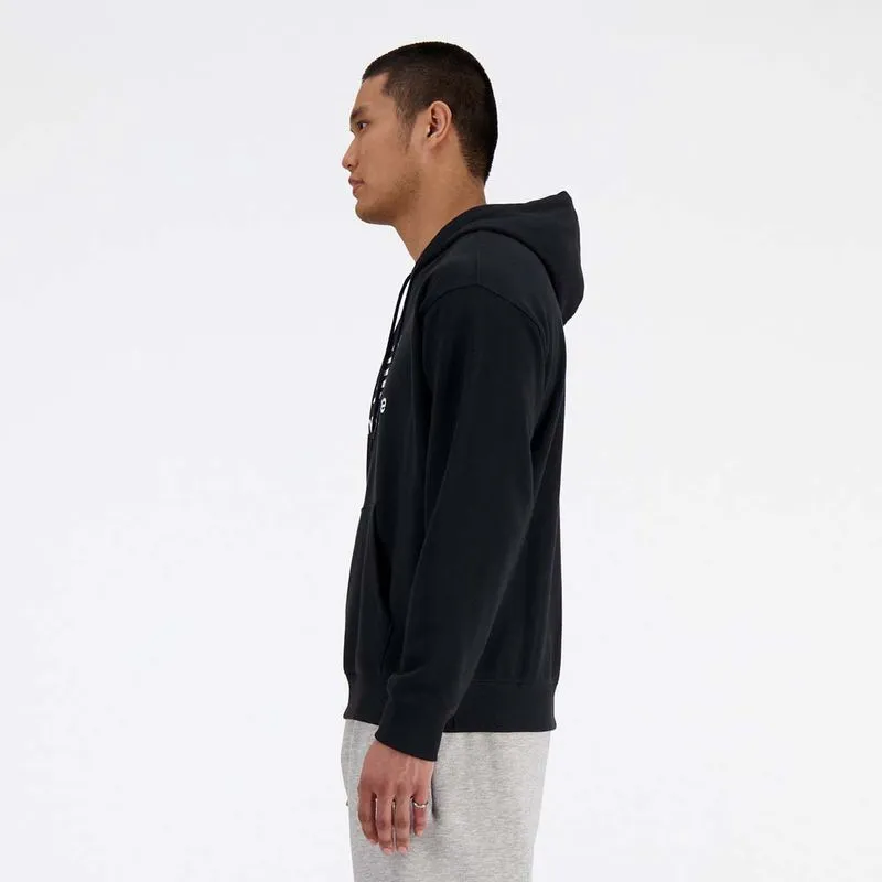 Camiseta Manga Corta Para Hombre Essentials Logo Hoodie New Balance