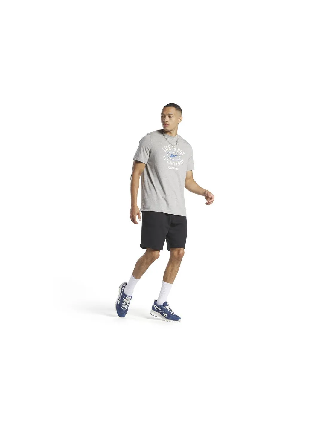 Camiseta Reebok GS Not Spectator Sport SS Hombre Gris