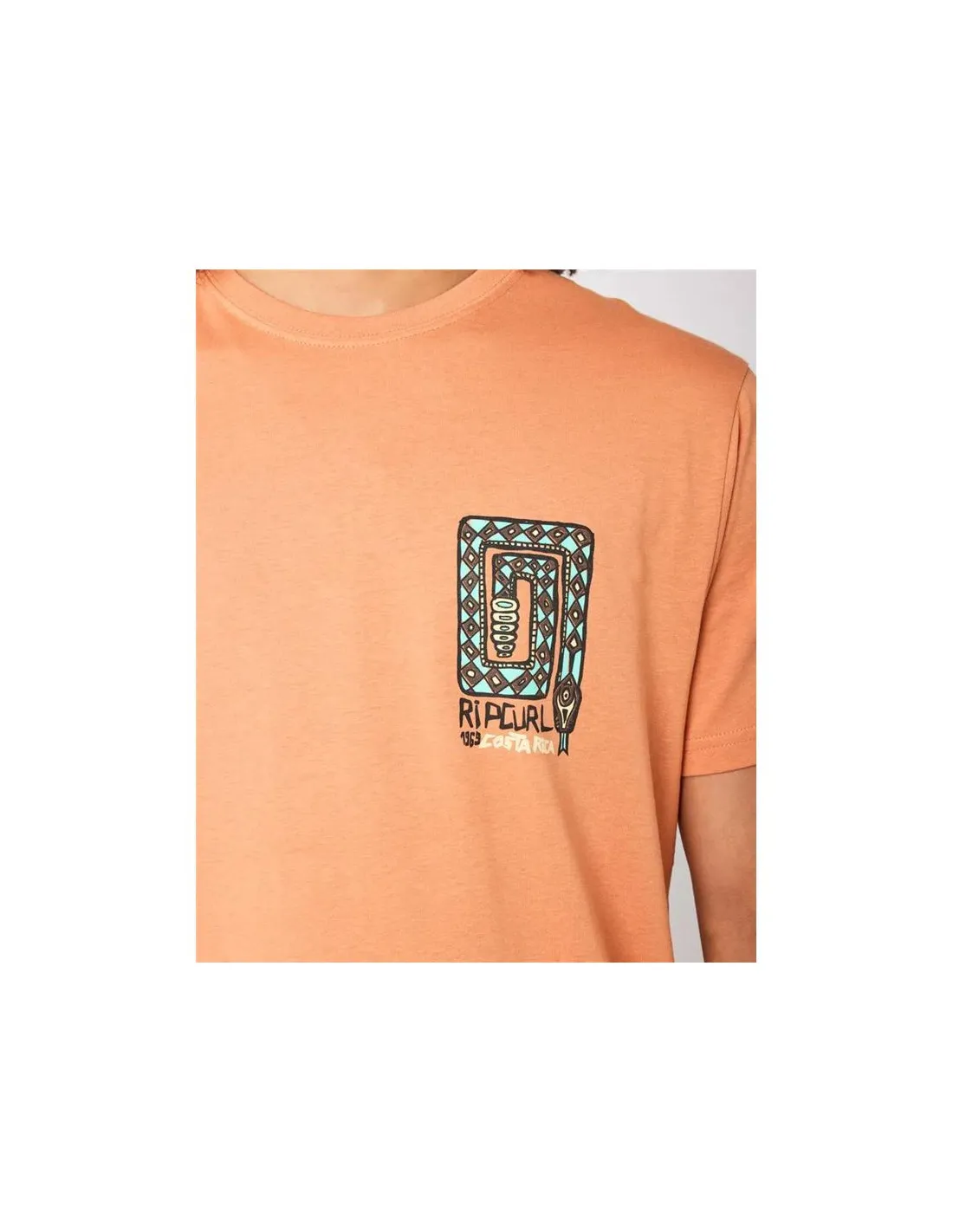 Camiseta Rip Curl Desti Animals Hombre Coral